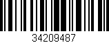 Código de barras (EAN, GTIN, SKU, ISBN): '34209487'