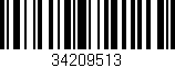 Código de barras (EAN, GTIN, SKU, ISBN): '34209513'