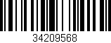 Código de barras (EAN, GTIN, SKU, ISBN): '34209568'