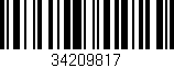 Código de barras (EAN, GTIN, SKU, ISBN): '34209817'