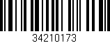 Código de barras (EAN, GTIN, SKU, ISBN): '34210173'
