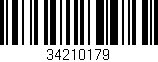 Código de barras (EAN, GTIN, SKU, ISBN): '34210179'