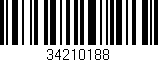 Código de barras (EAN, GTIN, SKU, ISBN): '34210188'