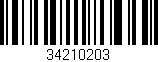 Código de barras (EAN, GTIN, SKU, ISBN): '34210203'