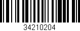 Código de barras (EAN, GTIN, SKU, ISBN): '34210204'