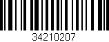 Código de barras (EAN, GTIN, SKU, ISBN): '34210207'