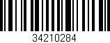 Código de barras (EAN, GTIN, SKU, ISBN): '34210284'