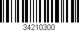 Código de barras (EAN, GTIN, SKU, ISBN): '34210300'