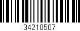 Código de barras (EAN, GTIN, SKU, ISBN): '34210507'