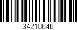 Código de barras (EAN, GTIN, SKU, ISBN): '34210640'