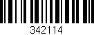 Código de barras (EAN, GTIN, SKU, ISBN): '342114'