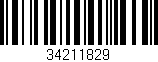 Código de barras (EAN, GTIN, SKU, ISBN): '34211829'