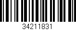 Código de barras (EAN, GTIN, SKU, ISBN): '34211831'
