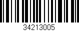 Código de barras (EAN, GTIN, SKU, ISBN): '34213005'