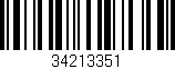 Código de barras (EAN, GTIN, SKU, ISBN): '34213351'