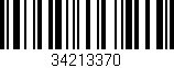 Código de barras (EAN, GTIN, SKU, ISBN): '34213370'