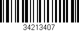 Código de barras (EAN, GTIN, SKU, ISBN): '34213407'