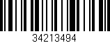 Código de barras (EAN, GTIN, SKU, ISBN): '34213494'