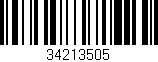 Código de barras (EAN, GTIN, SKU, ISBN): '34213505'