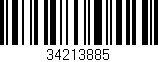 Código de barras (EAN, GTIN, SKU, ISBN): '34213885'