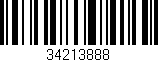 Código de barras (EAN, GTIN, SKU, ISBN): '34213888'