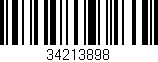 Código de barras (EAN, GTIN, SKU, ISBN): '34213898'