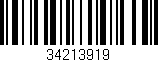 Código de barras (EAN, GTIN, SKU, ISBN): '34213919'
