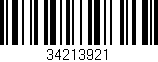Código de barras (EAN, GTIN, SKU, ISBN): '34213921'