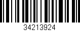 Código de barras (EAN, GTIN, SKU, ISBN): '34213924'