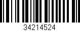 Código de barras (EAN, GTIN, SKU, ISBN): '34214524'