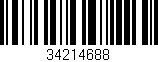 Código de barras (EAN, GTIN, SKU, ISBN): '34214688'