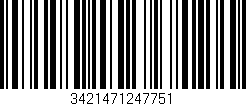 Código de barras (EAN, GTIN, SKU, ISBN): '3421471247751'