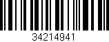 Código de barras (EAN, GTIN, SKU, ISBN): '34214941'