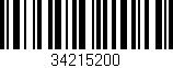 Código de barras (EAN, GTIN, SKU, ISBN): '34215200'