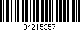 Código de barras (EAN, GTIN, SKU, ISBN): '34215357'