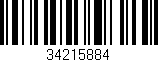 Código de barras (EAN, GTIN, SKU, ISBN): '34215884'