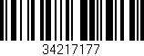 Código de barras (EAN, GTIN, SKU, ISBN): '34217177'