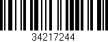 Código de barras (EAN, GTIN, SKU, ISBN): '34217244'