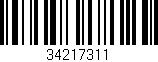Código de barras (EAN, GTIN, SKU, ISBN): '34217311'
