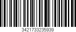 Código de barras (EAN, GTIN, SKU, ISBN): '3421733235939'