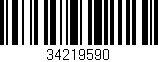 Código de barras (EAN, GTIN, SKU, ISBN): '34219590'