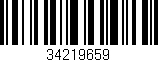 Código de barras (EAN, GTIN, SKU, ISBN): '34219659'