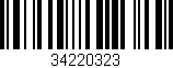 Código de barras (EAN, GTIN, SKU, ISBN): '34220323'