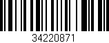 Código de barras (EAN, GTIN, SKU, ISBN): '34220871'