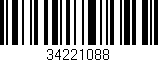 Código de barras (EAN, GTIN, SKU, ISBN): '34221088'