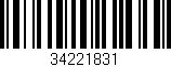 Código de barras (EAN, GTIN, SKU, ISBN): '34221831'