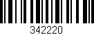 Código de barras (EAN, GTIN, SKU, ISBN): '342220'