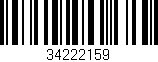 Código de barras (EAN, GTIN, SKU, ISBN): '34222159'