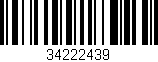 Código de barras (EAN, GTIN, SKU, ISBN): '34222439'