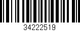 Código de barras (EAN, GTIN, SKU, ISBN): '34222519'